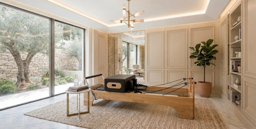 Pilates Reformer in schöner Wohnung
